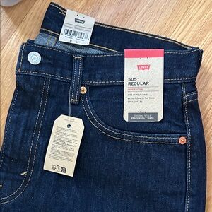 Levi's Men's 505 Straight Jeans - Deep Indigo